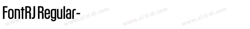 FontRJ Regular字体转换 FontRJ Regular字体转换